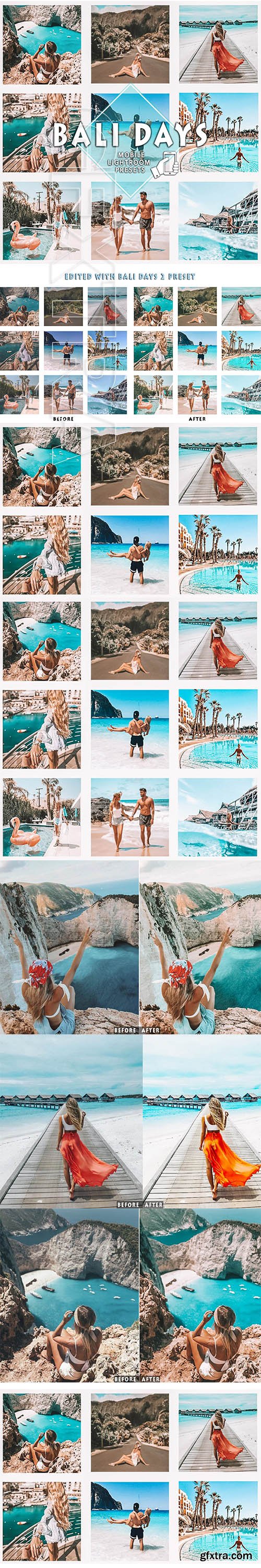 CreativeMarket - 6 Mobile Lightroom Presets Bali Days 3736642