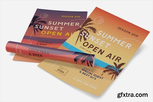 Summer Flyer Poster Template #3