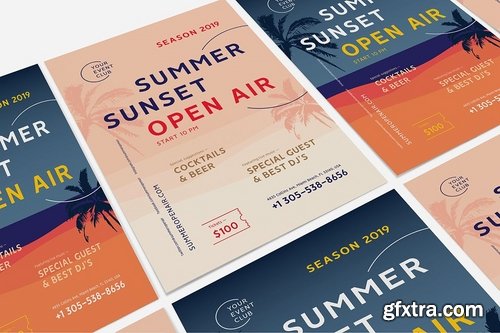 Summer Flyer Poster Template #3