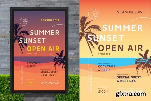 Summer Flyer Poster Template #3