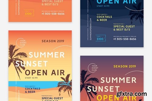 Summer Flyer Poster Template #3