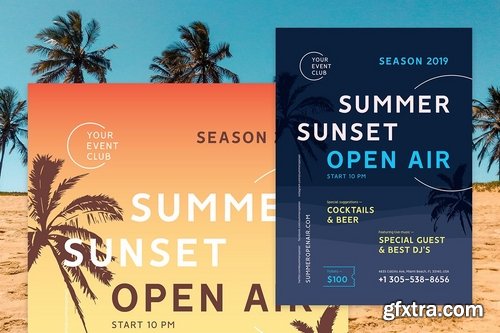 Summer Flyer Poster Template #3