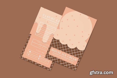 House Ice Cream Business Card