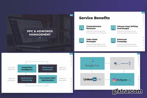 Digital Marketing Advertisement Powerpoint and Keynote Presentations