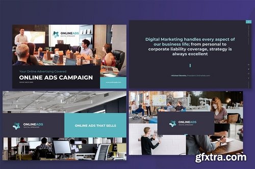 Digital Marketing Advertisement Powerpoint and Keynote Presentations