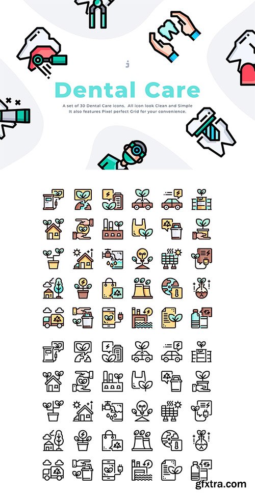 30 Dental Care Icon set