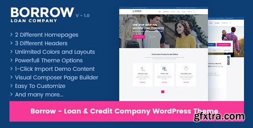 ThemeForest - Borrow v1.4.4 - Loan Company Responsive WordPress Theme - 19294811