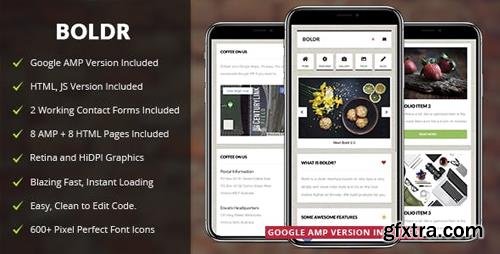 ThemeForest - Boldr Mobile v2.0 - Mobile Template - 4276572