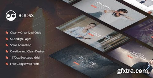 ThemeForest - Booss v1.0 - Creative Multipurpose Marketing Landing Page - 21404296