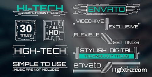 VideoHive Hi-Tech Titles 16292287