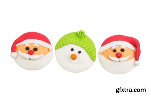 Beautiful Festive Cupcakes Isolated - 11xJPGs