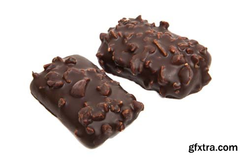 Biscuits In Chocolate Glaze Isolated - 6xJPGs