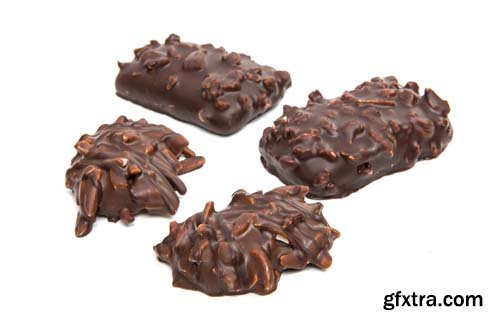 Biscuits In Chocolate Glaze Isolated - 6xJPGs