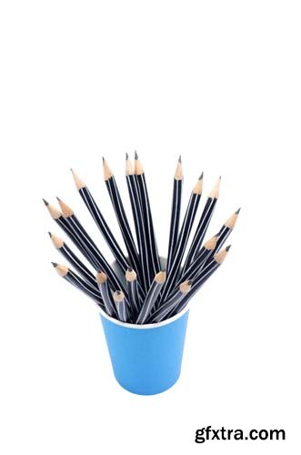 Bunch Of Pencil Isolated - 8xJPGs