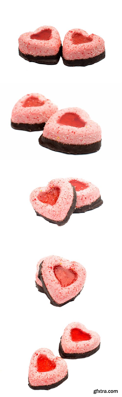 Cake Heart Isolated - 8xJPGs