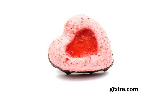 Cake Heart Isolated - 8xJPGs