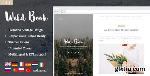 ThemeForest - Wild Book v1.7.11 - Vintage & Elegant WordPress Blog Theme - 10962274