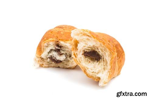 Chocolate Croissant Isolated - 10xJPGs