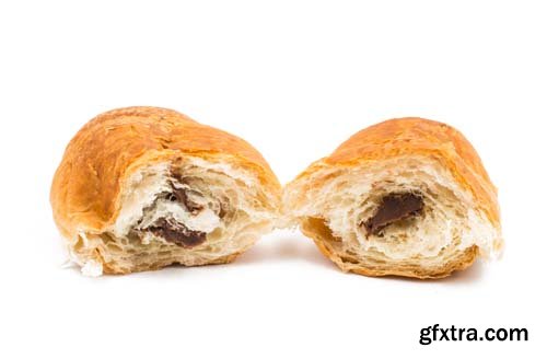 Chocolate Croissant Isolated - 10xJPGs