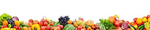 Collage Of Mixed Fruits And Vegetables Isolated-1 - 15xJPGs