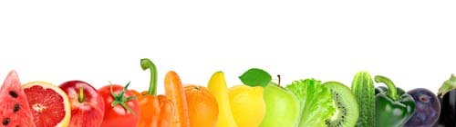 Collage Of Mixed Fruits And Vegetables Isolated-2 - 14xJPGs