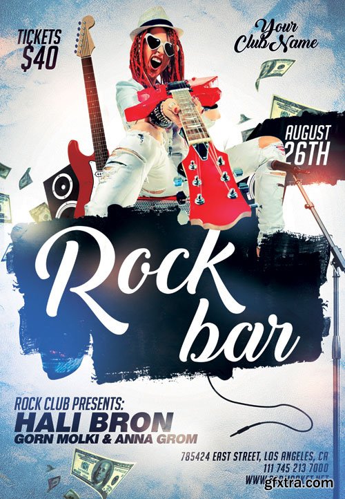 ROCK BAR FLYER – PSD TEMPLATE