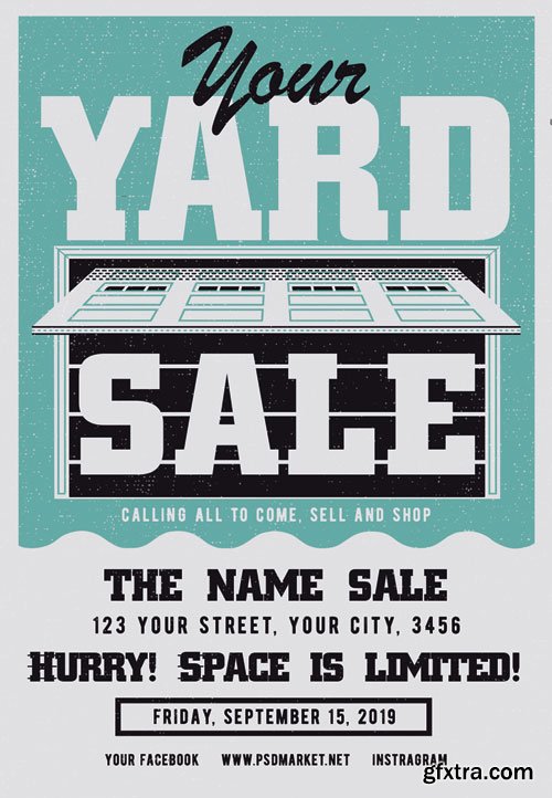 YARD SALE FLYER – PSD TEMPLATE