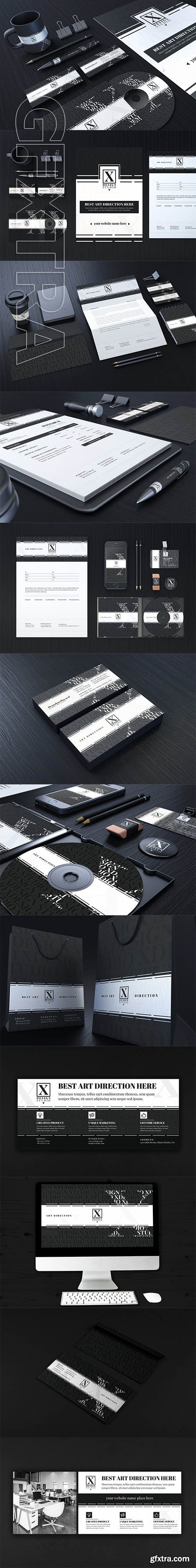 CreativeMarket - X Design Studio Branding Identity 3760559