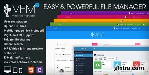 CodeCanyon - Veno File Manager v3.4.8 - host and share files - 6114247