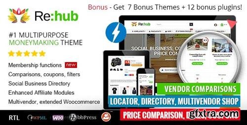 ThemeForest - REHub v8.5.2 - Price Comparison, Multi Vendor Marketplace, Affiliate Marketing, Community Theme - 7646339 - NULLED