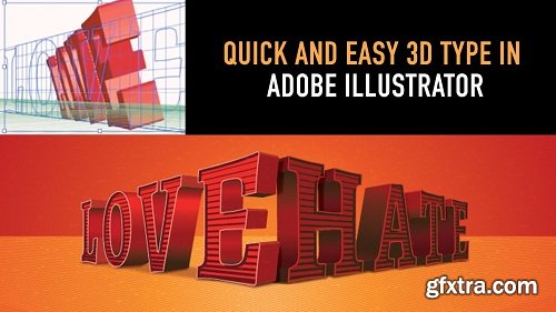 Quick & Easy 3D Text Effect Using Adobe Illustrator