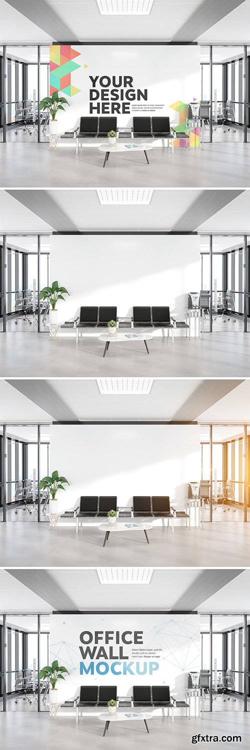 Waiting Room in Modern Office Mockup 268891232