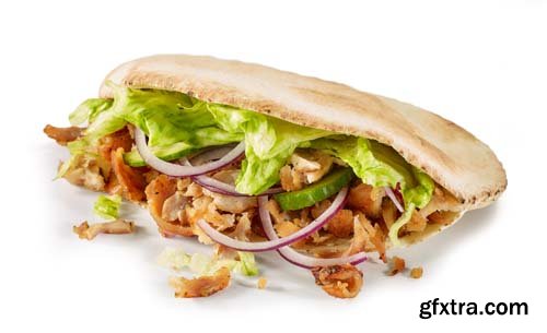 Doner Kebap Isolated - 7xJPGs