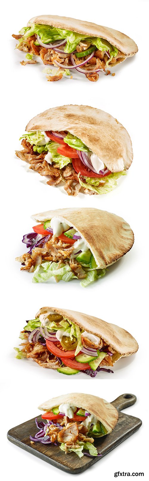 Doner Kebap Isolated - 7xJPGs