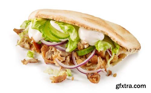 Doner Kebap Isolated - 7xJPGs