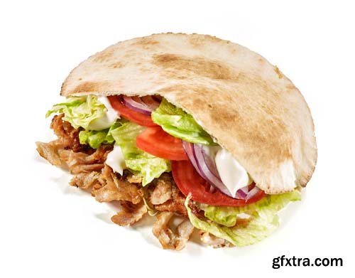 Doner Kebap Isolated - 7xJPGs