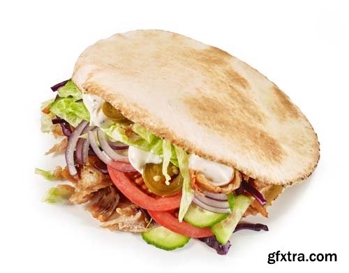 Doner Kebap Isolated - 7xJPGs