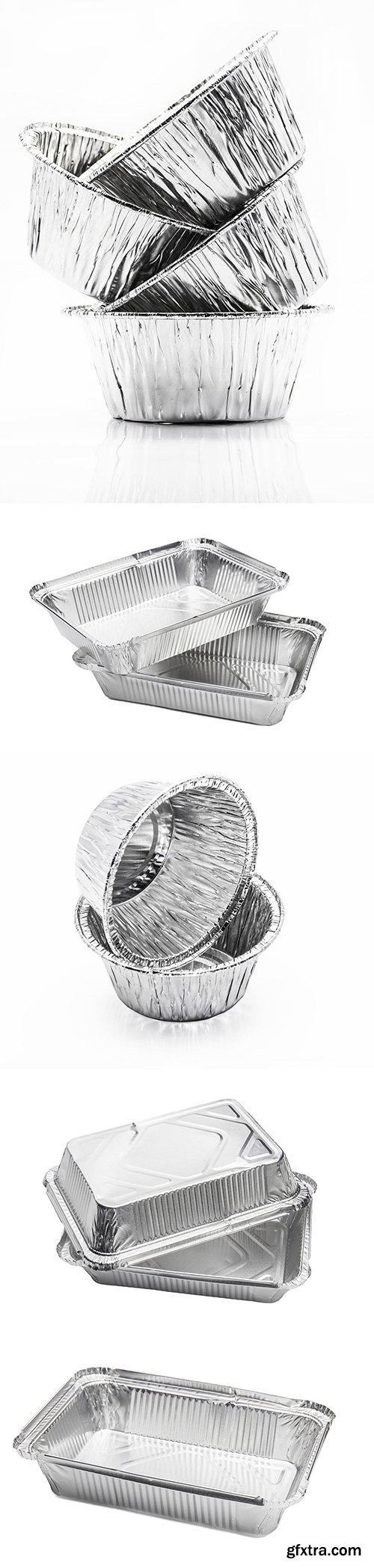 Foil Food Delivery Container Isolated - 10xJPGs