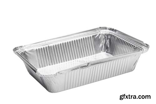 Foil Food Delivery Container Isolated - 10xJPGs