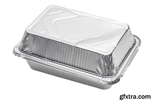 Foil Food Delivery Container Isolated - 10xJPGs