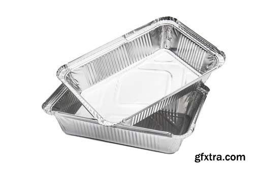 Foil Food Delivery Container Isolated - 10xJPGs