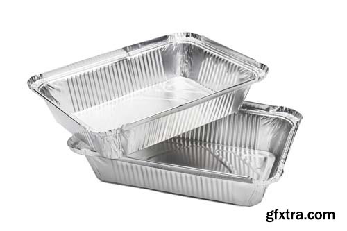 Foil Food Delivery Container Isolated - 10xJPGs