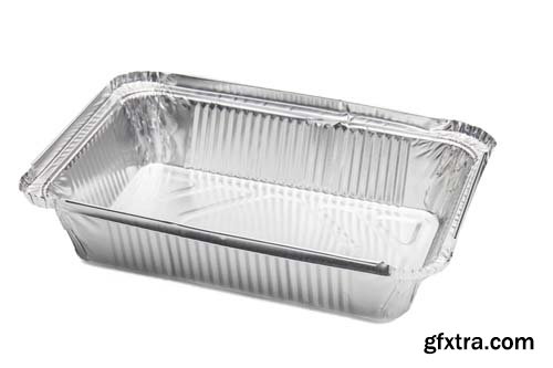 Foil Food Delivery Container Isolated - 10xJPGs