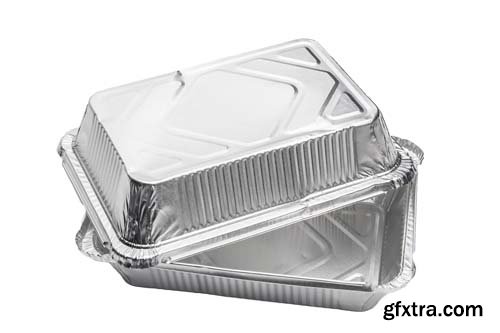 Foil Food Delivery Container Isolated - 10xJPGs