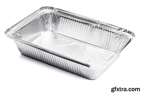 Foil Food Delivery Container Isolated - 10xJPGs