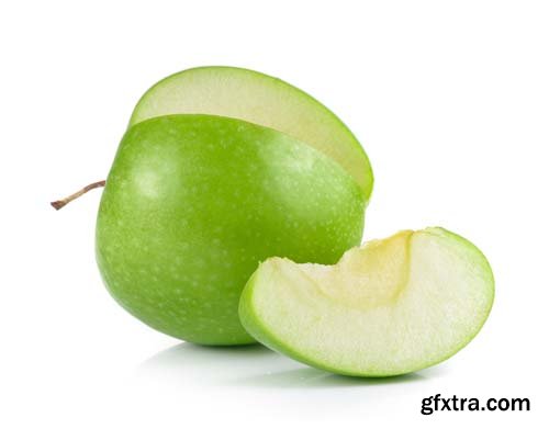 Green Apple Isolated - 10xJPGs