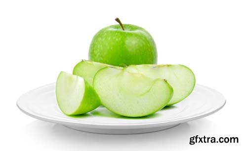 Green Apple Isolated - 10xJPGs