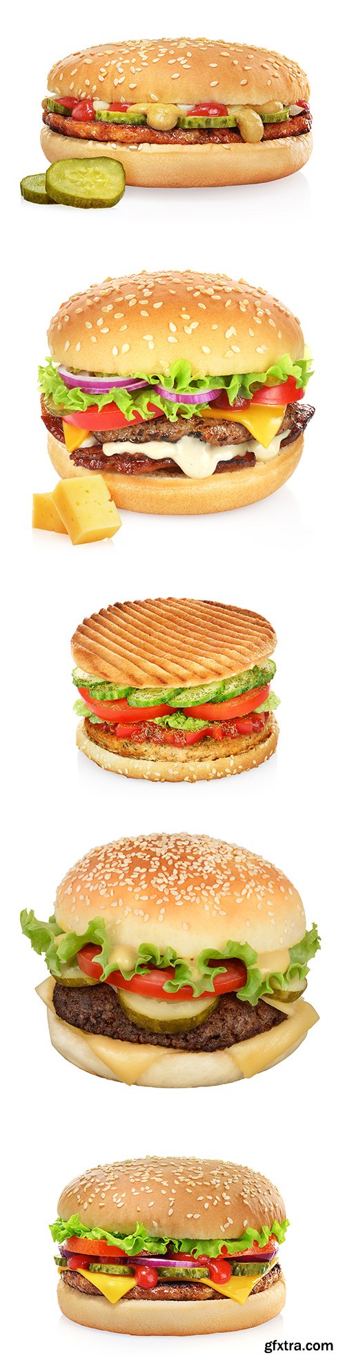 Hamburger Isolated - 10xJPGs