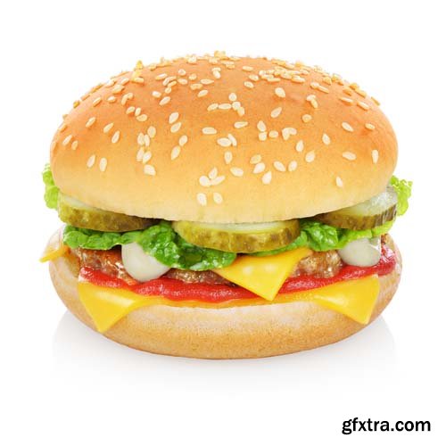 Hamburger Isolated - 10xJPGs