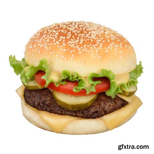 Hamburger Isolated - 10xJPGs